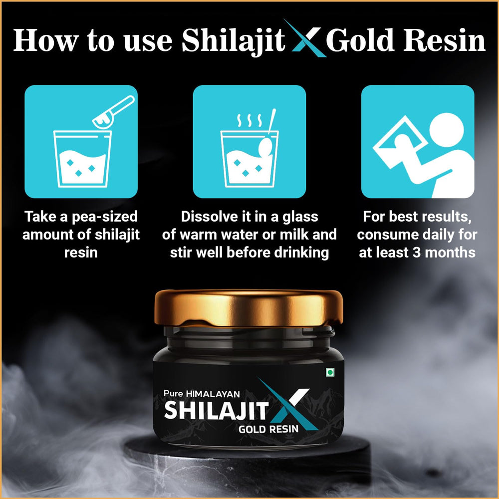 NOTTY BOY morning tea ritual with Shilajit resin for routine wellness