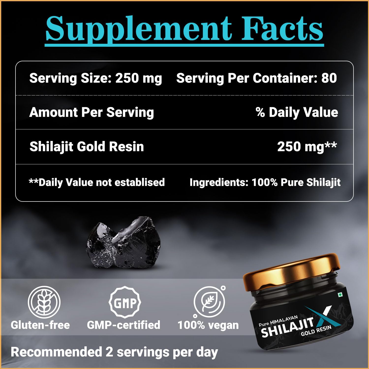 NOTTY BOY Shilajit resin poured into tea or water for daily ritual
