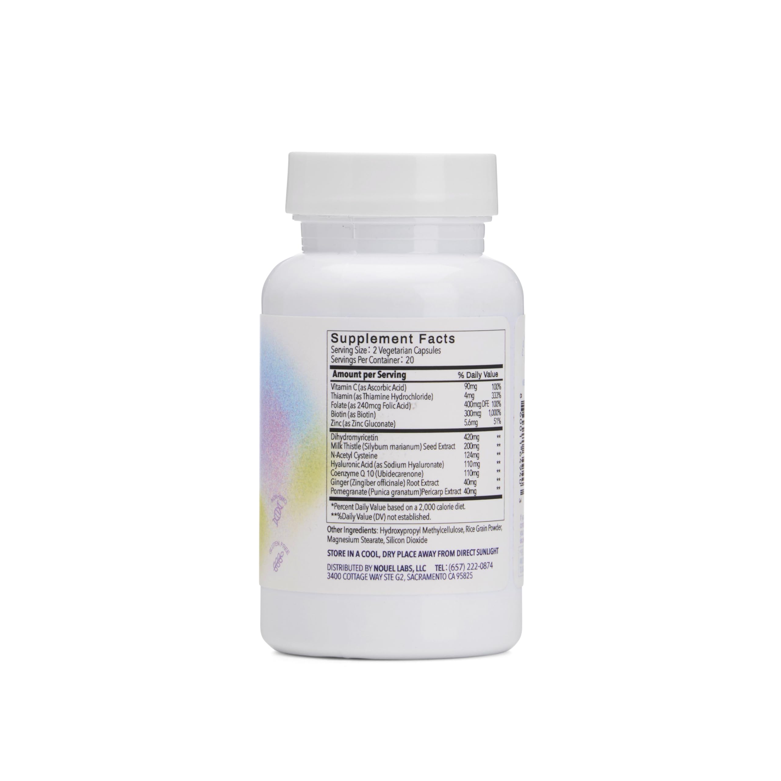 Nouel capsules close-up showing compact daily-use form.