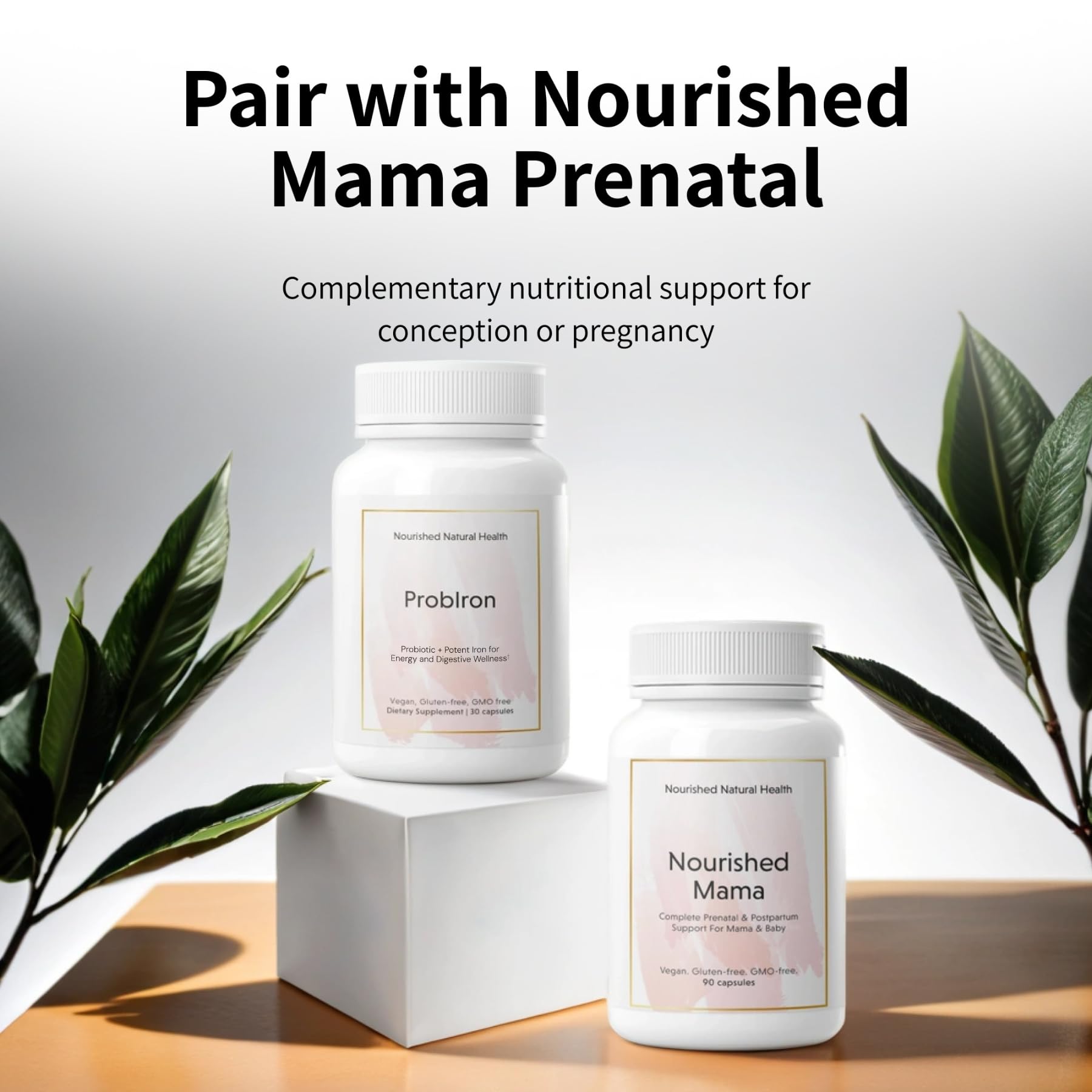 Nourished ProbIron dosing reminder with calendar