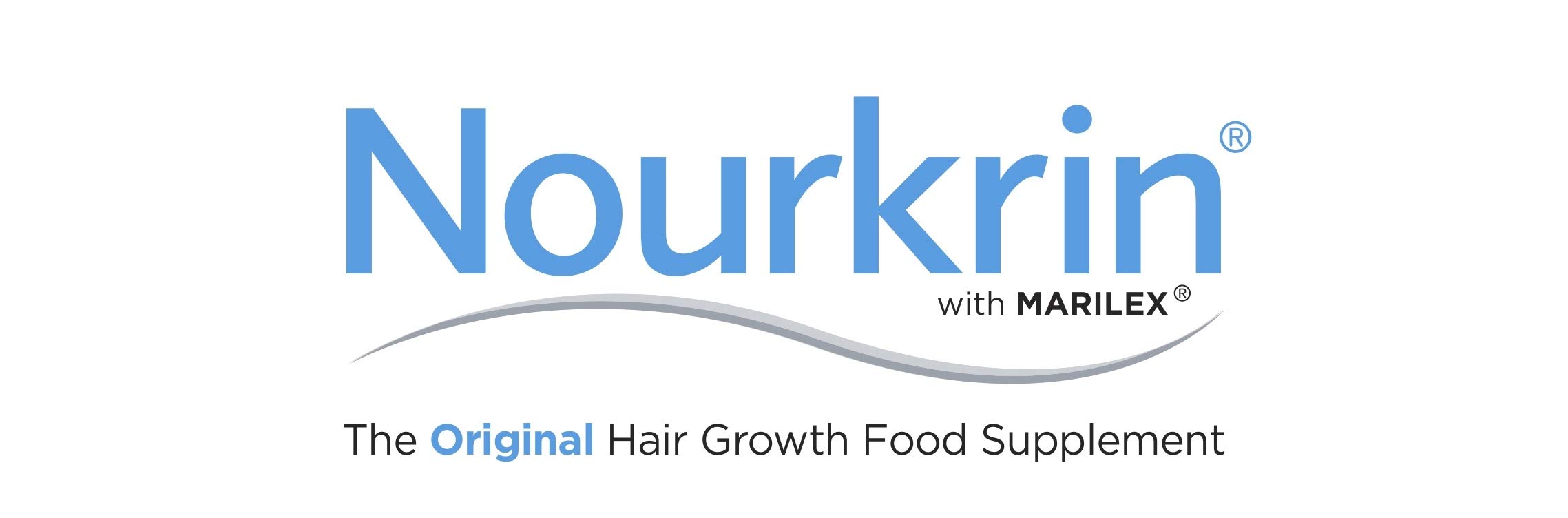 Nourkrin Woman silica visual underscores mineral support for hair structure.
