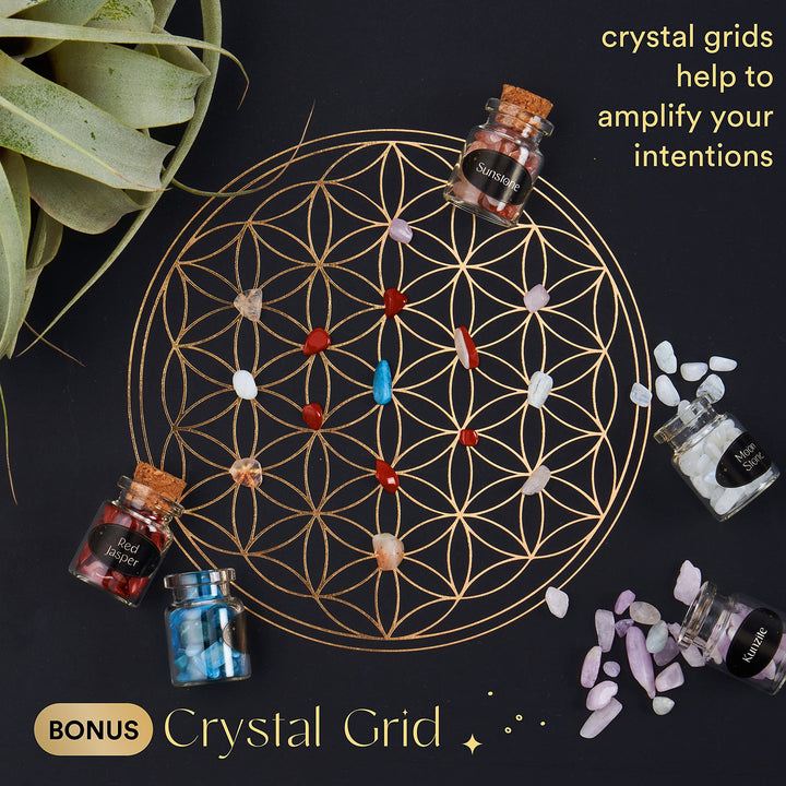 Nova Crystals gift box includes brochure to learn each crystal.