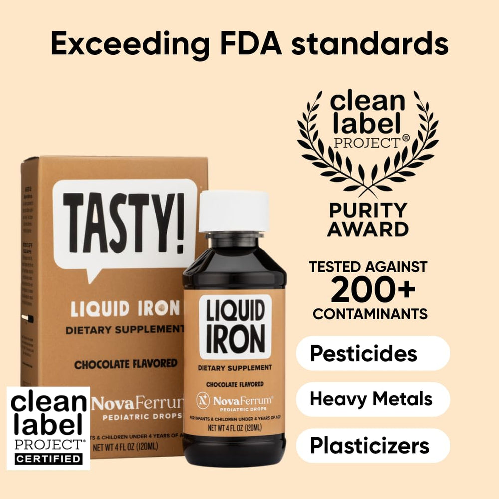 NovaFerrum Tasty dropper shows precise 1 mL servings.
