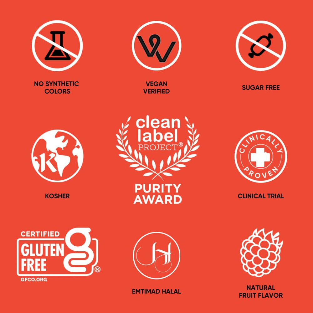 NovaFerrum Wow label packaging emphasizes kosher halal and sugar-free claims