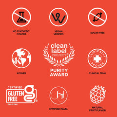 NovaFerrum Wow label packaging emphasizes kosher halal and sugar-free claims