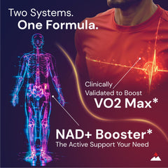 Novex Biotech Oxydrene NAD+ Enhancer capsules closeup emphasizes easy daily use for vitality
