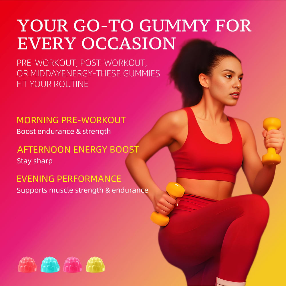 Novomins Creatine Gummy on-the-go pack for travel and workouts.