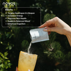 NOVOS Core Longevity Mix ingredients label highlighting key components