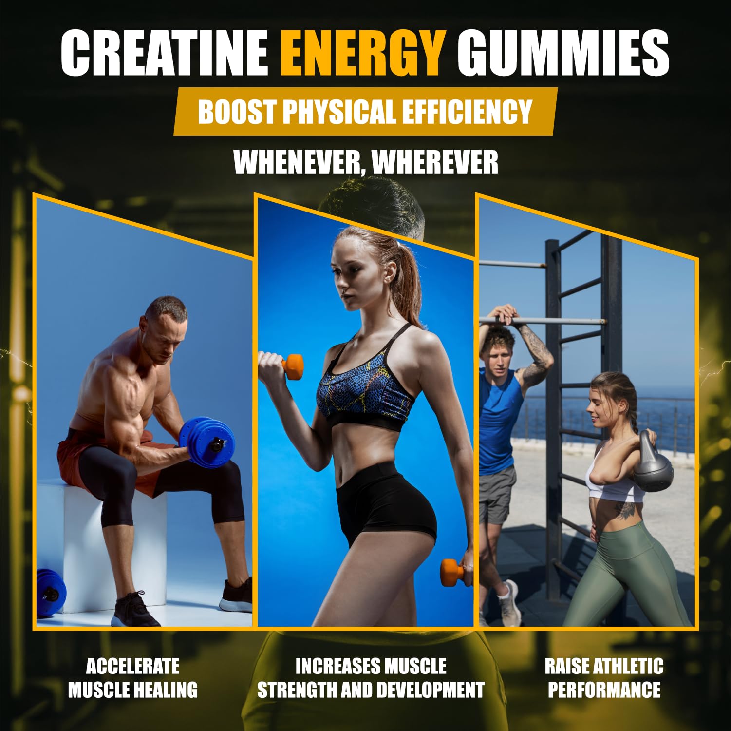 Novure Creatine Gummies before training for potential energy