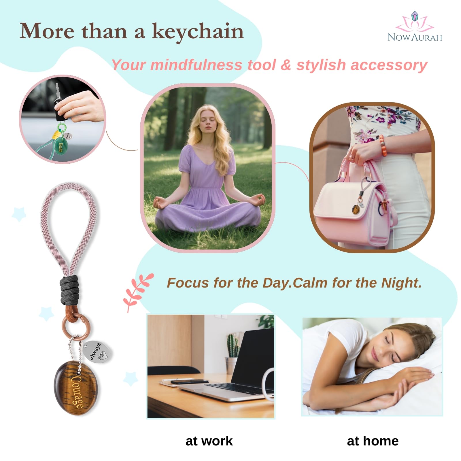 Now Aurah complete gift set with stone card and box for mindful gifting