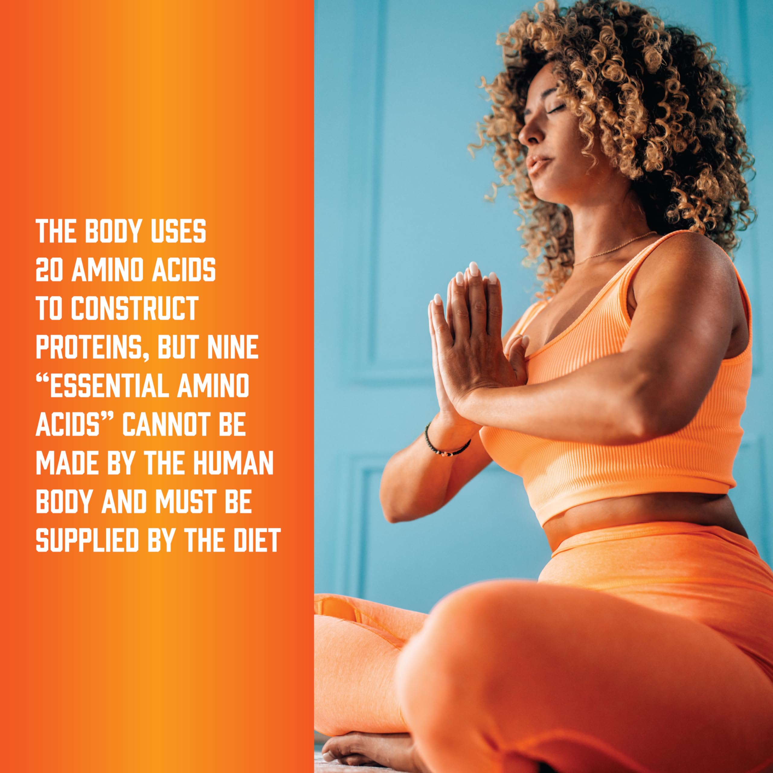 Icon showing 60 servings of NOW Foods Amino-9 Essentials