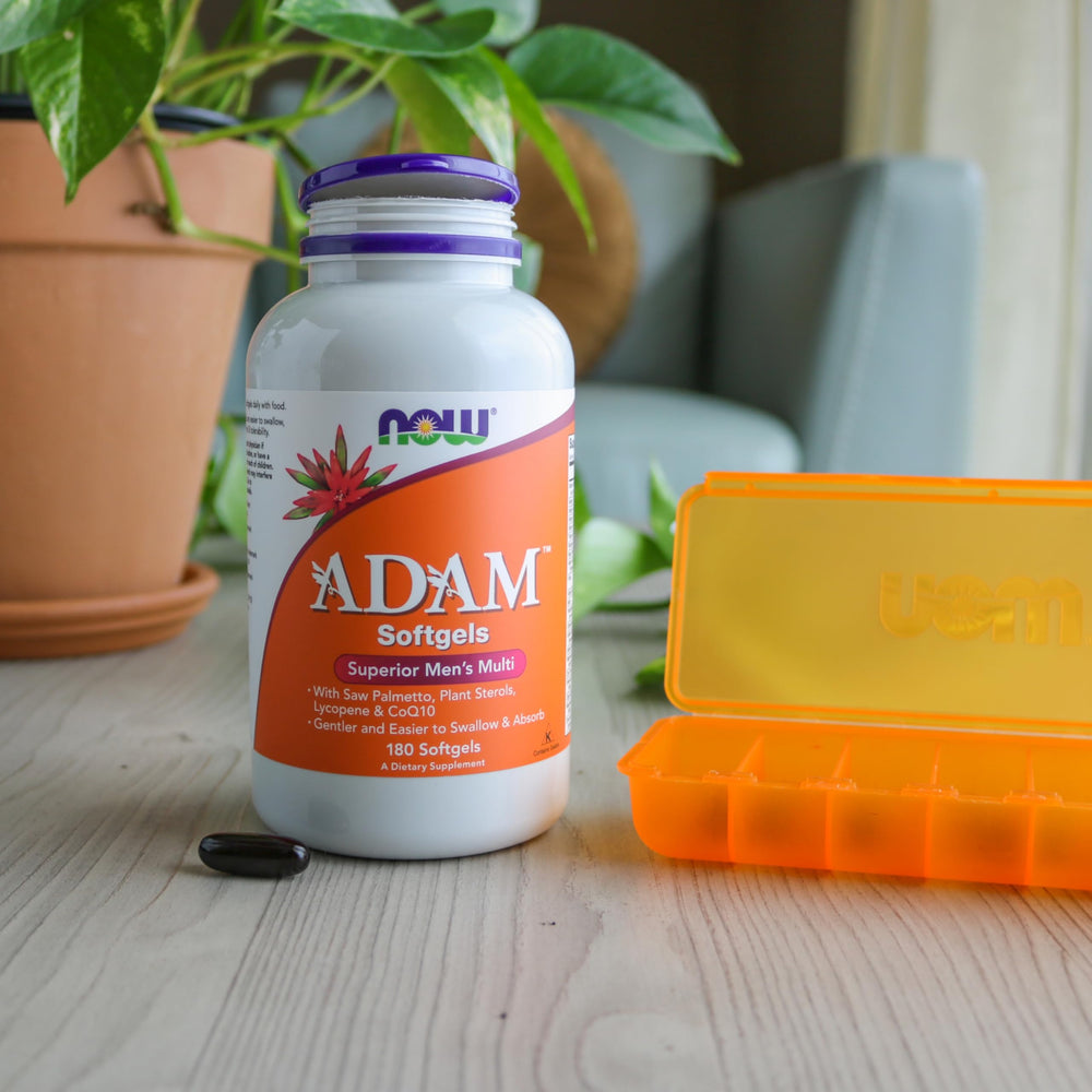 NOW Foods ADAM lycopene and CoQ10 capsules for antioxidant-friendly nutrition