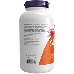 NOW Foods Adam Men's Multivitamin softgels closeup shows smooth consistency
