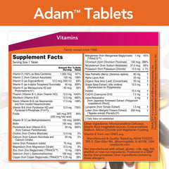 NOW Foods ADAM softgels close-up, gentle swallow and enhanced absorption.