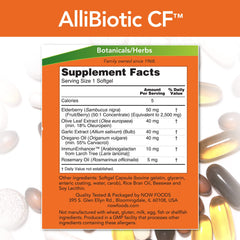 NOW Foods Allibiotic 60 sgels pack of 4, handy for multi-month supply.