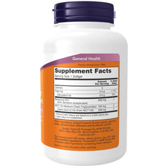 NOW Foods Berberine Glucose Support label close-up highlighting MCT oil blend for absorption.