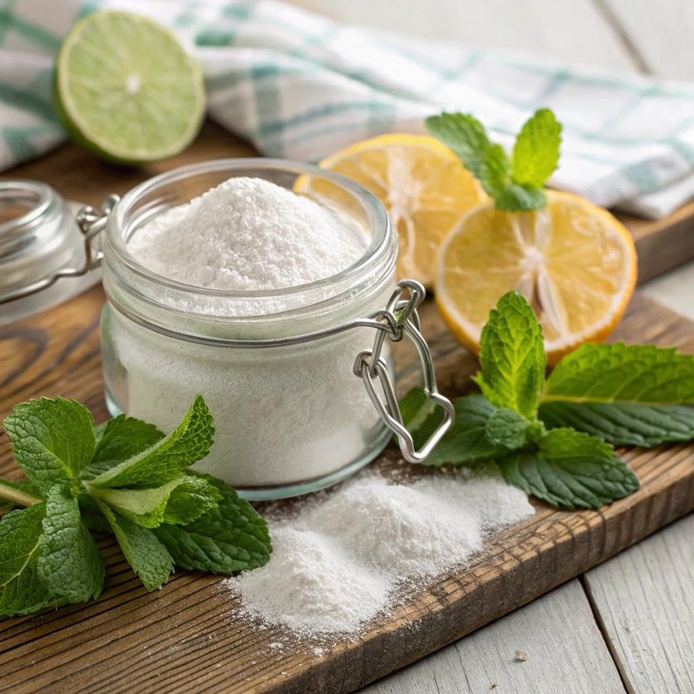 NOW Foods BetterStevia certifications badge confirms USDA Organic and non-GMO status