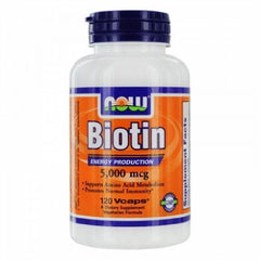 NOW Foods Biotin Energy Production bottle supports energy metabolism and skin health