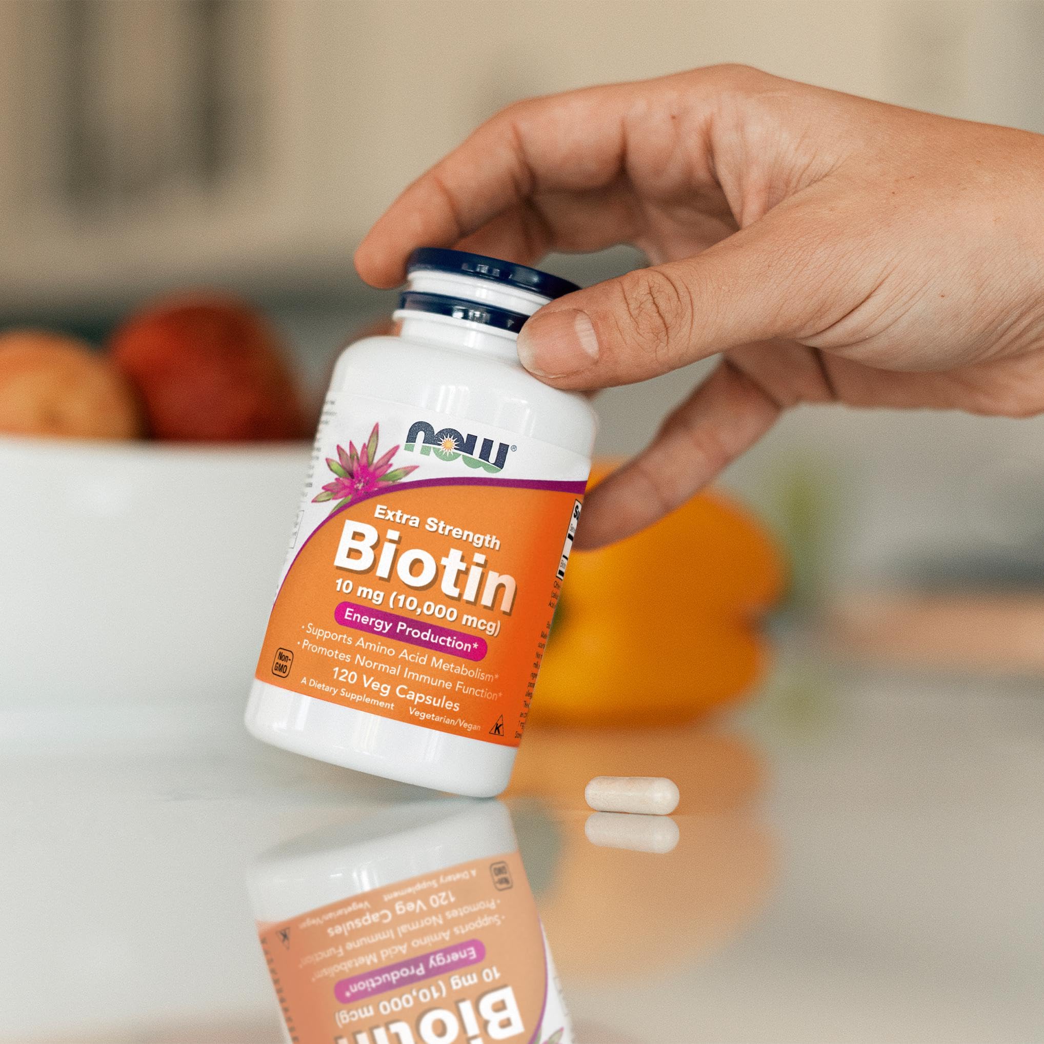 NOW Foods Biotin supports immune function in lifestyle context