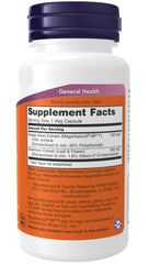 NOW Foods Blood Pressure Health bottle back label with dosage details for informed use.