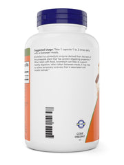 NOW Foods Bromelain 2400 GDU activity signifying high enzyme potency for digestion