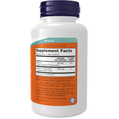 NOW Foods Calcium D-Glucarate 500 mg capsules ready for daily detox support.