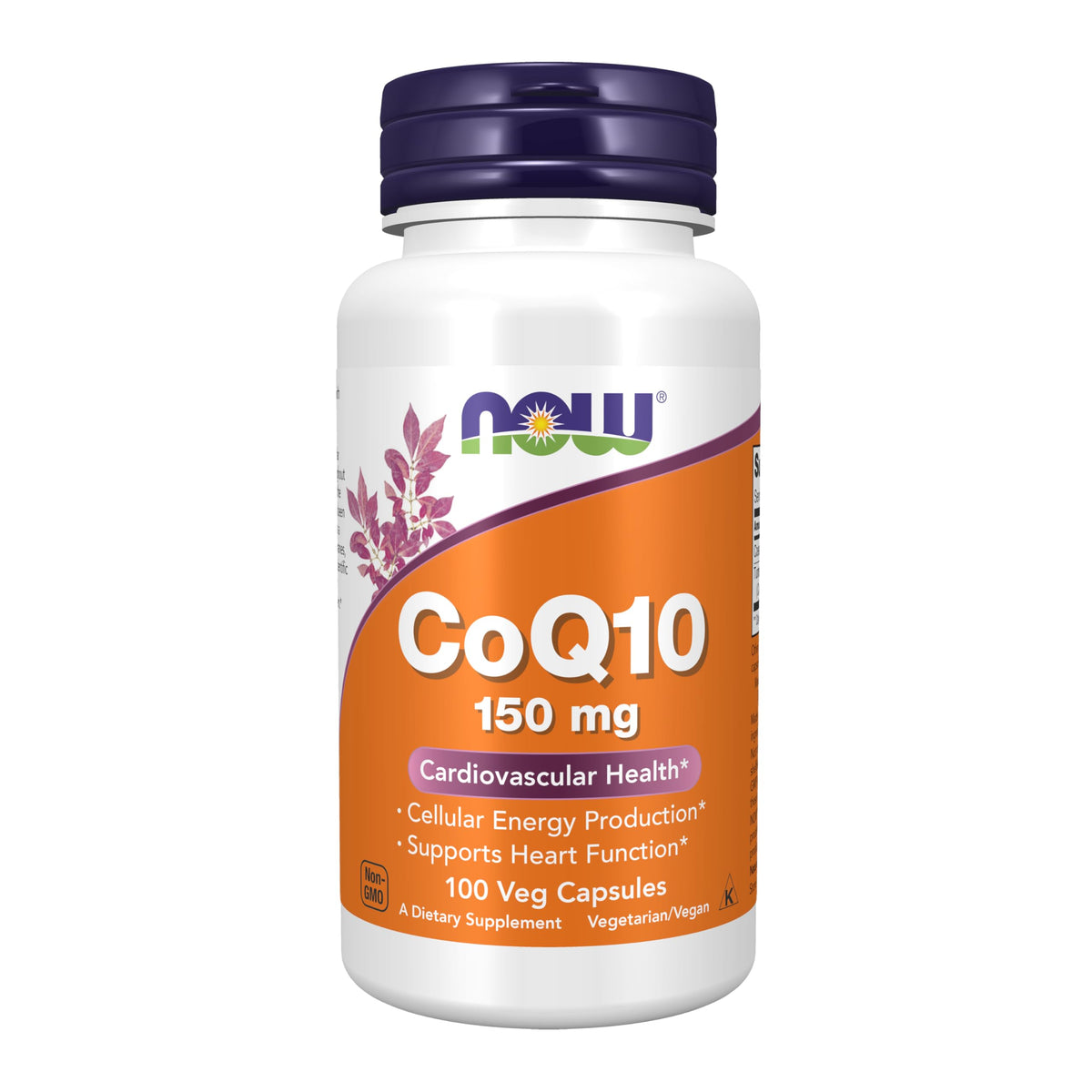 NOW Foods CoQ10 150 mg bottle front view highlighting quality for daily energy support