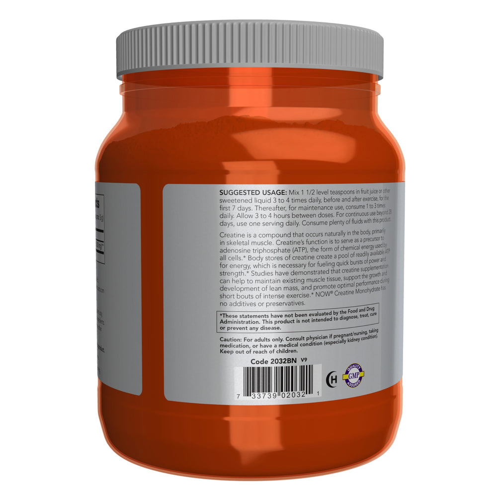 Close-up of fine creatine powder for quick dissolving.