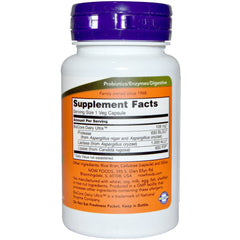 NOW Foods Dairy Digest Complete capsules closeup supports lactose and dairy protein digestion
