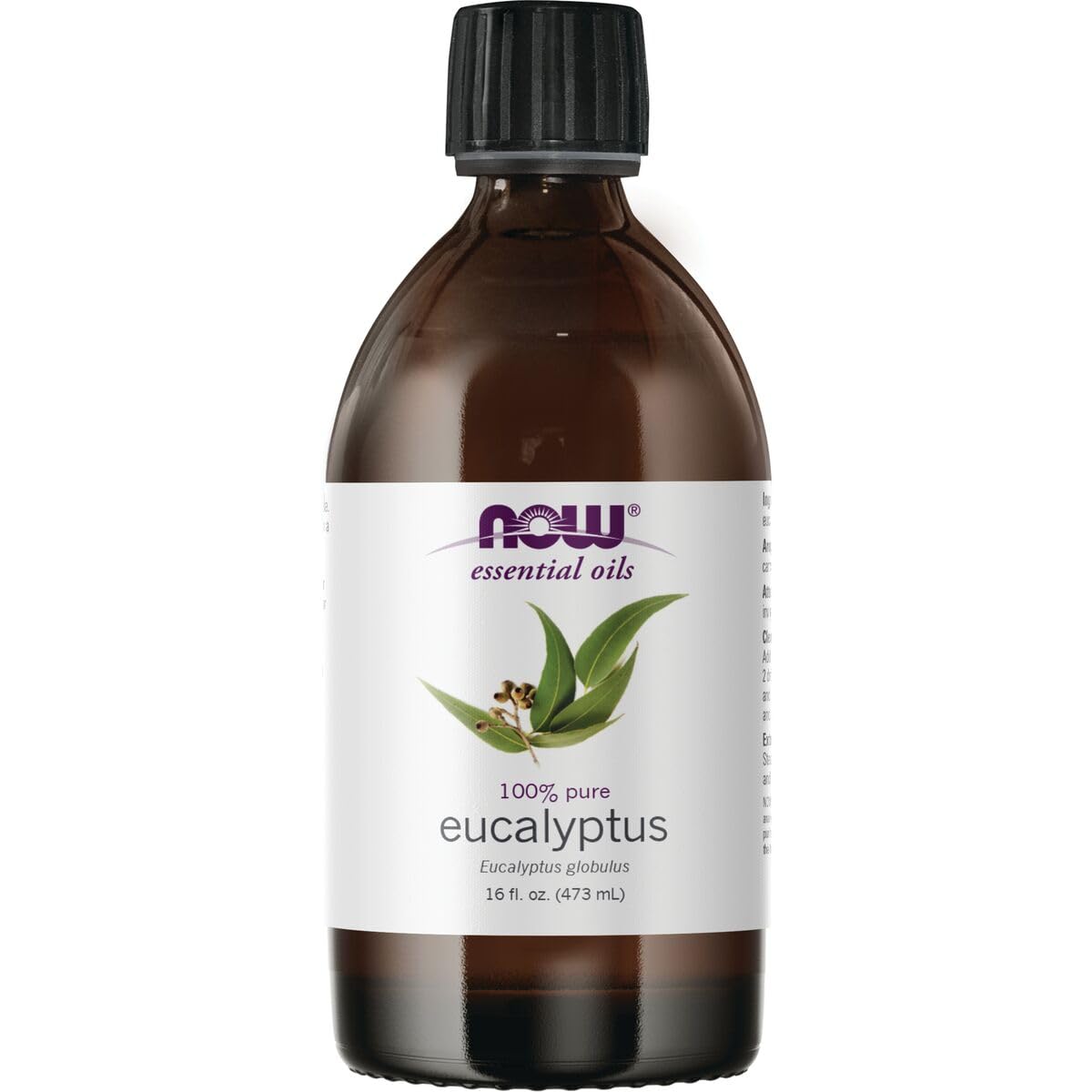 NOW Foods Eucalyptus oil bottle for aromatherapy and fresh scent