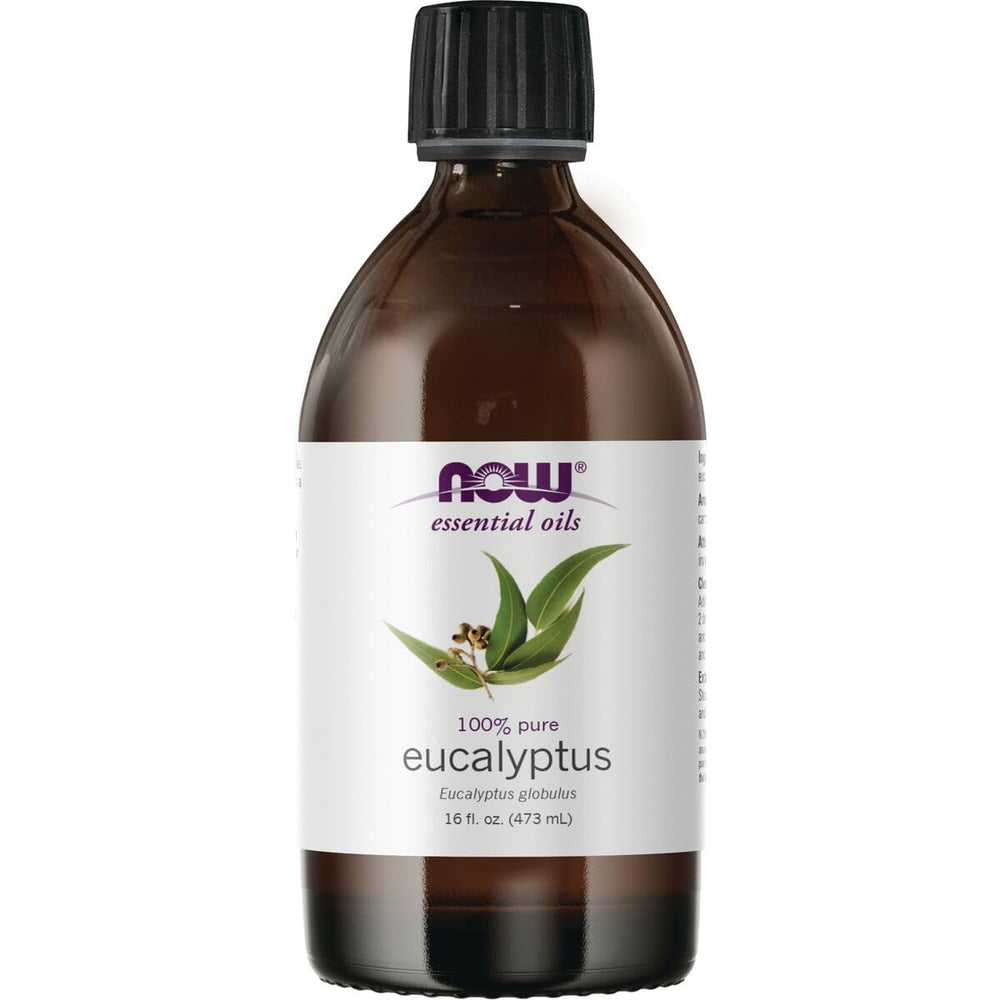 NOW Foods Eucalyptus oil bottle for aromatherapy and fresh scent