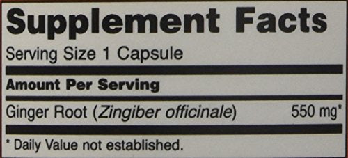 NOW Foods Ginger Root 550mg capsules close-up for daily digestive health