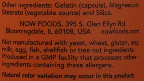 NOW Foods Ginger Root 550mg packaging in USA with GMP quality assurance