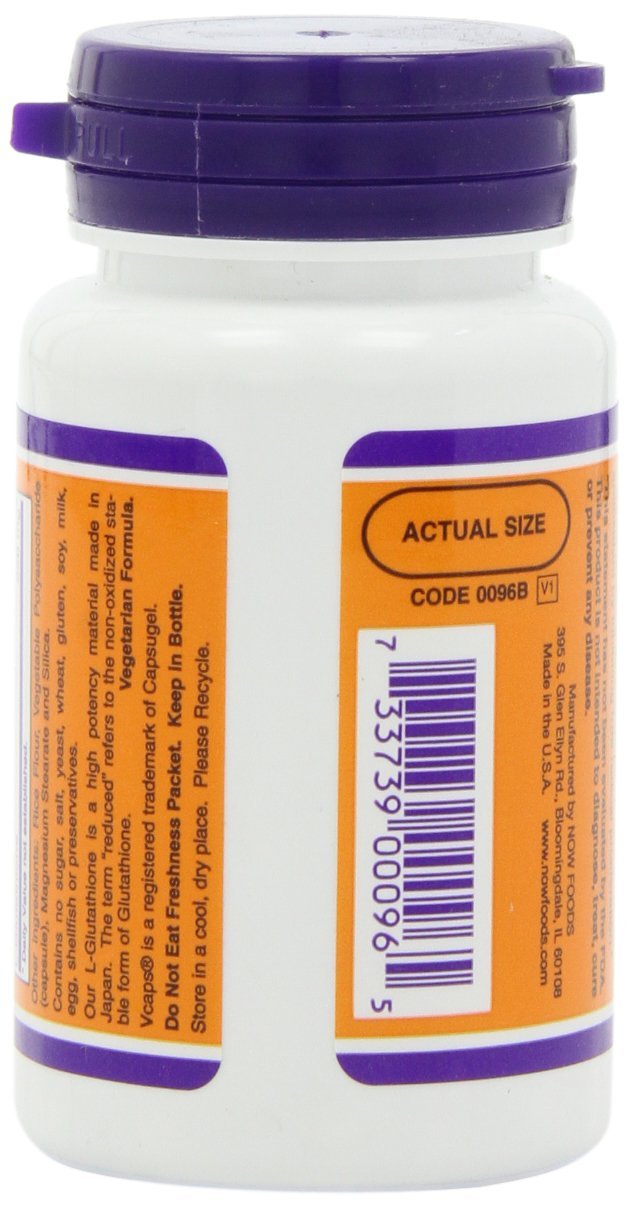 NOW Foods Glutathione 250mg capsules daily-use scene illustrates routine supplementation.