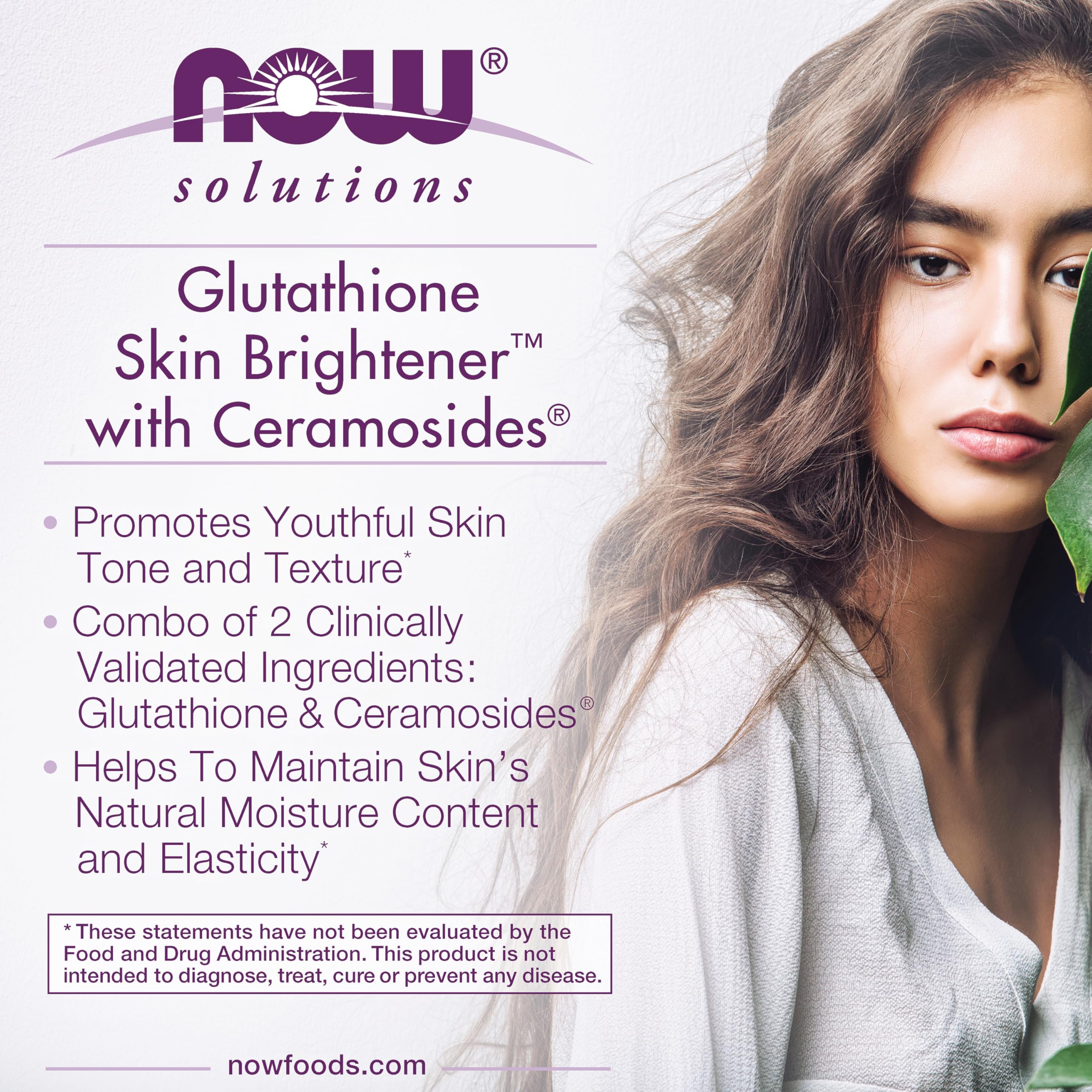 NOW Foods Glutathione Skin Brightener USA packaging image