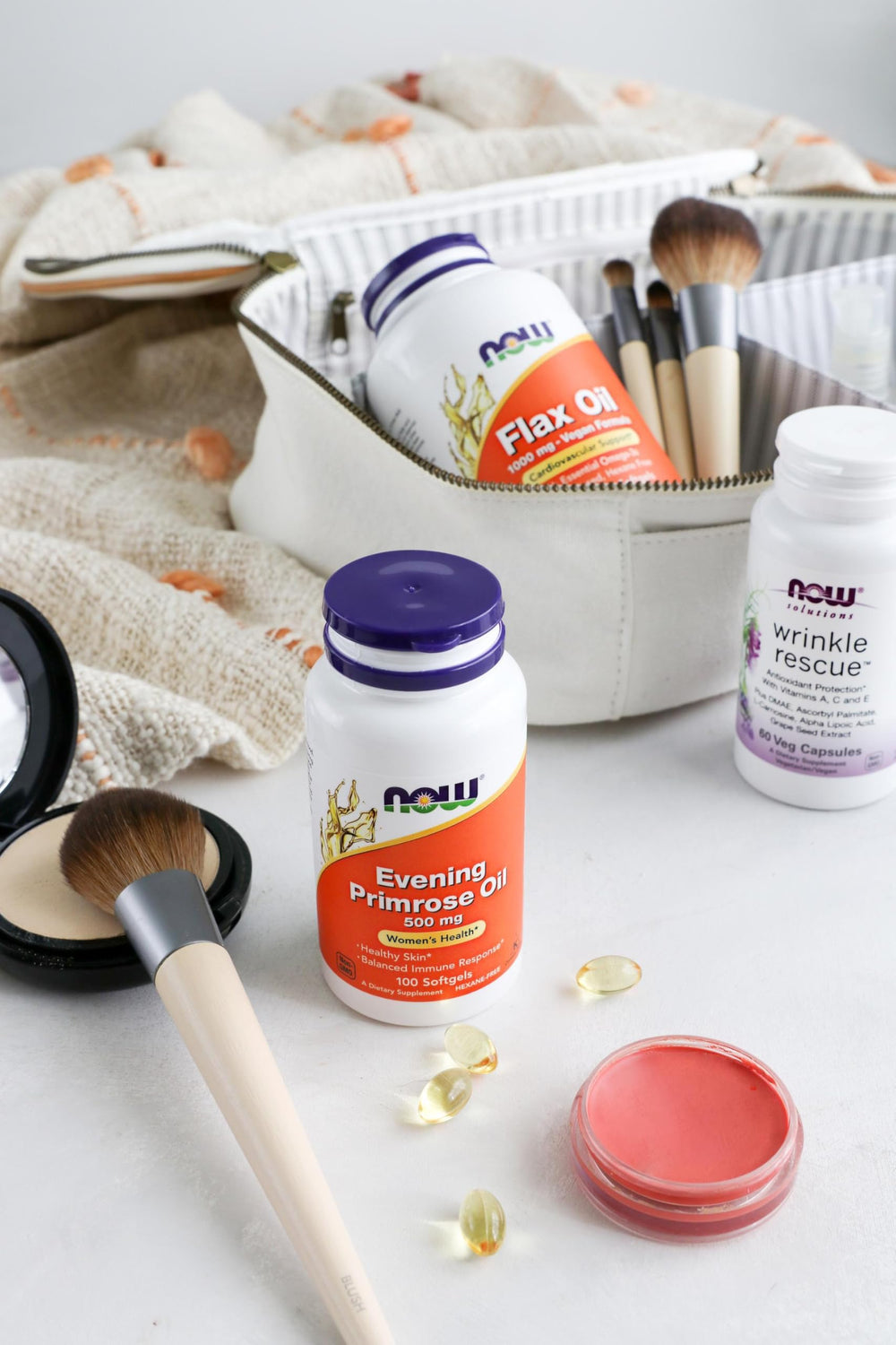 NOW Foods Evening Primrose Oil GMP-certified quality seal on label