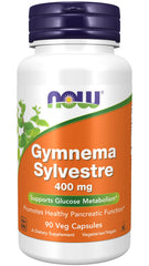 Now Foods Gymnema Sylvestre bottle front for daily supplement routine