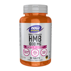 NOW Foods HMB double strength tablet bottle front view for muscle support