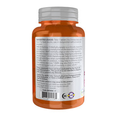 NOW Foods HMB label back view highlighting vitamin D-3 and ingredients