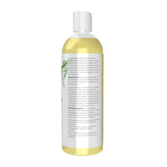 NOW Foods Lavender Almond Massage Oil with lavender blooms suggests calming aromatherapy benefits