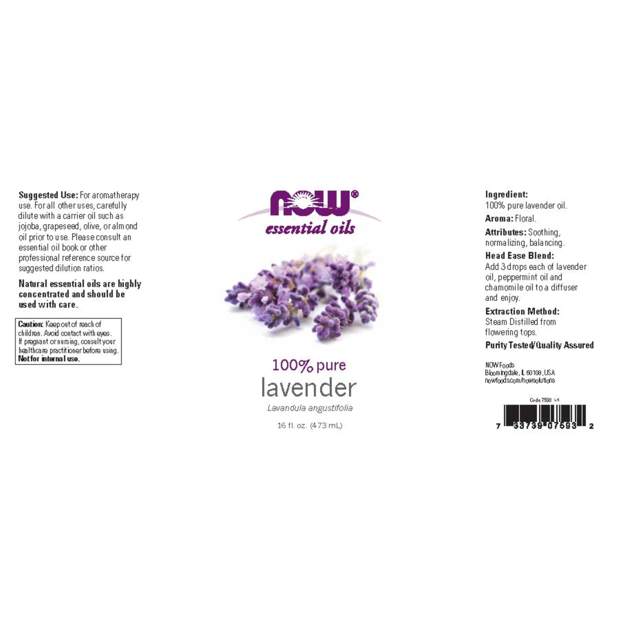 NOW Foods Lavender Oil diffuser scene releasing a soothing scent in a living room