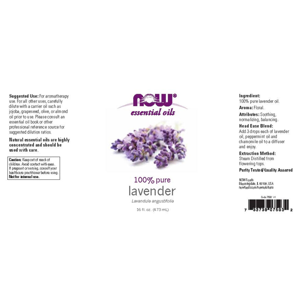 NOW Foods Lavender Oil diffuser scene releasing a soothing scent in a living room