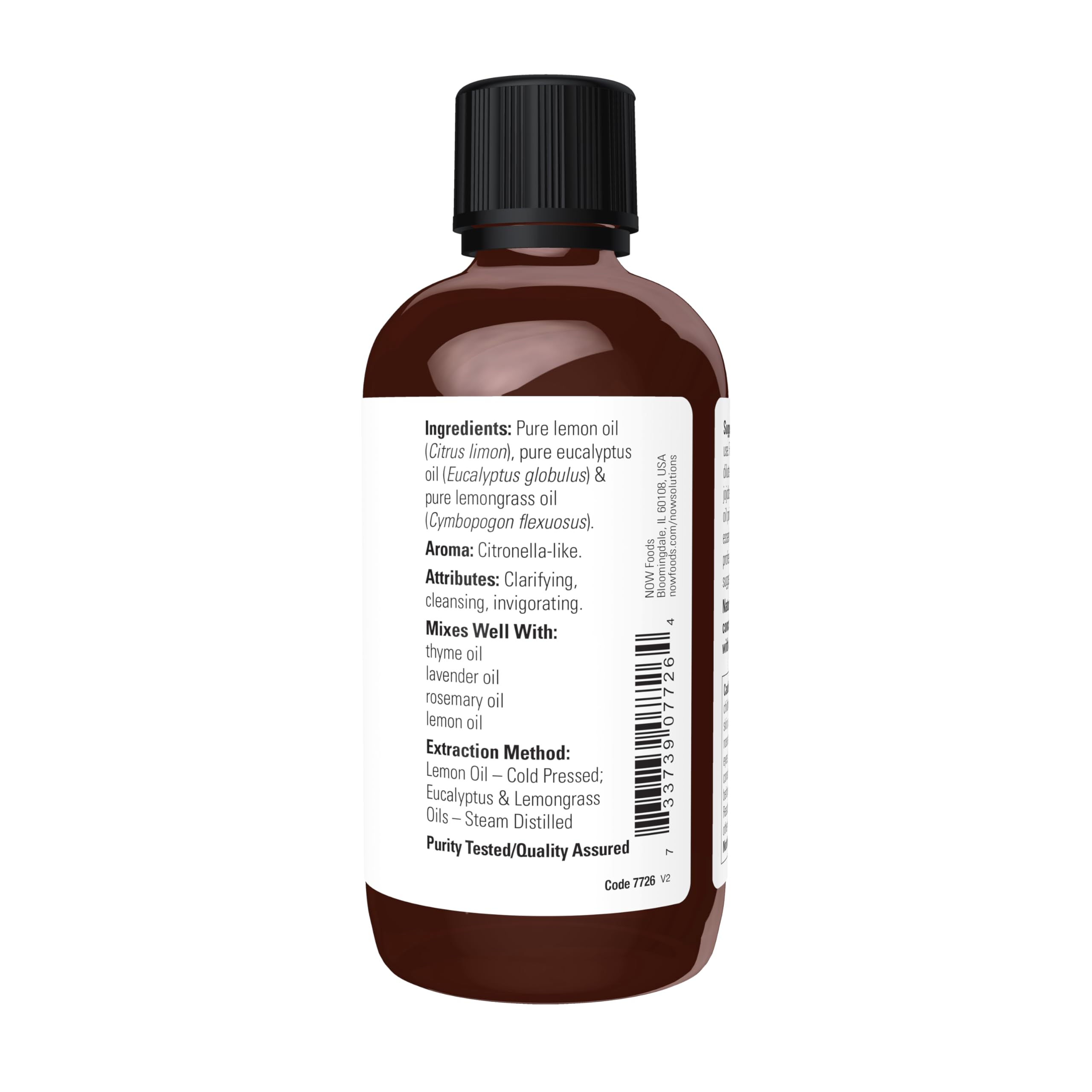 NOW Foods Lemon Eucalyptus Oil Blend diffuser use shows an energizing aroma for a brighter mood.