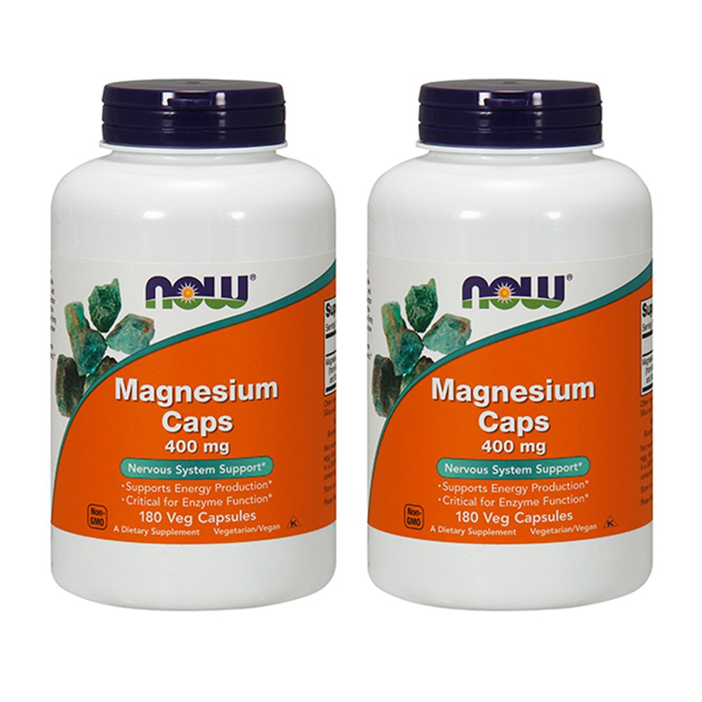 NOW Foods Magnesium 400mg bottle front view highlighting daily mineral support