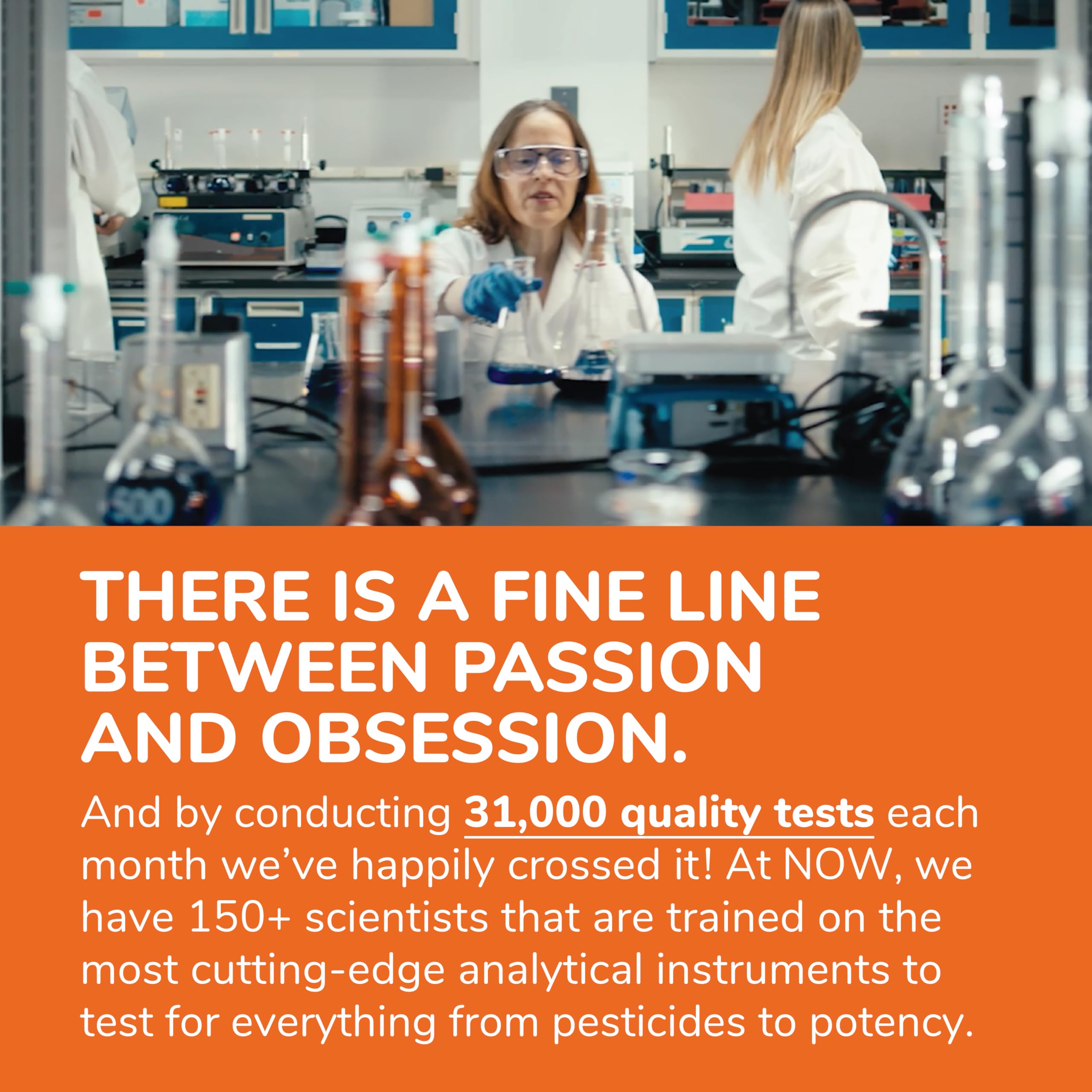 NOW Foods Magnesium Bisglycinate Powder dissolving in juice illustrating versatile consumption.