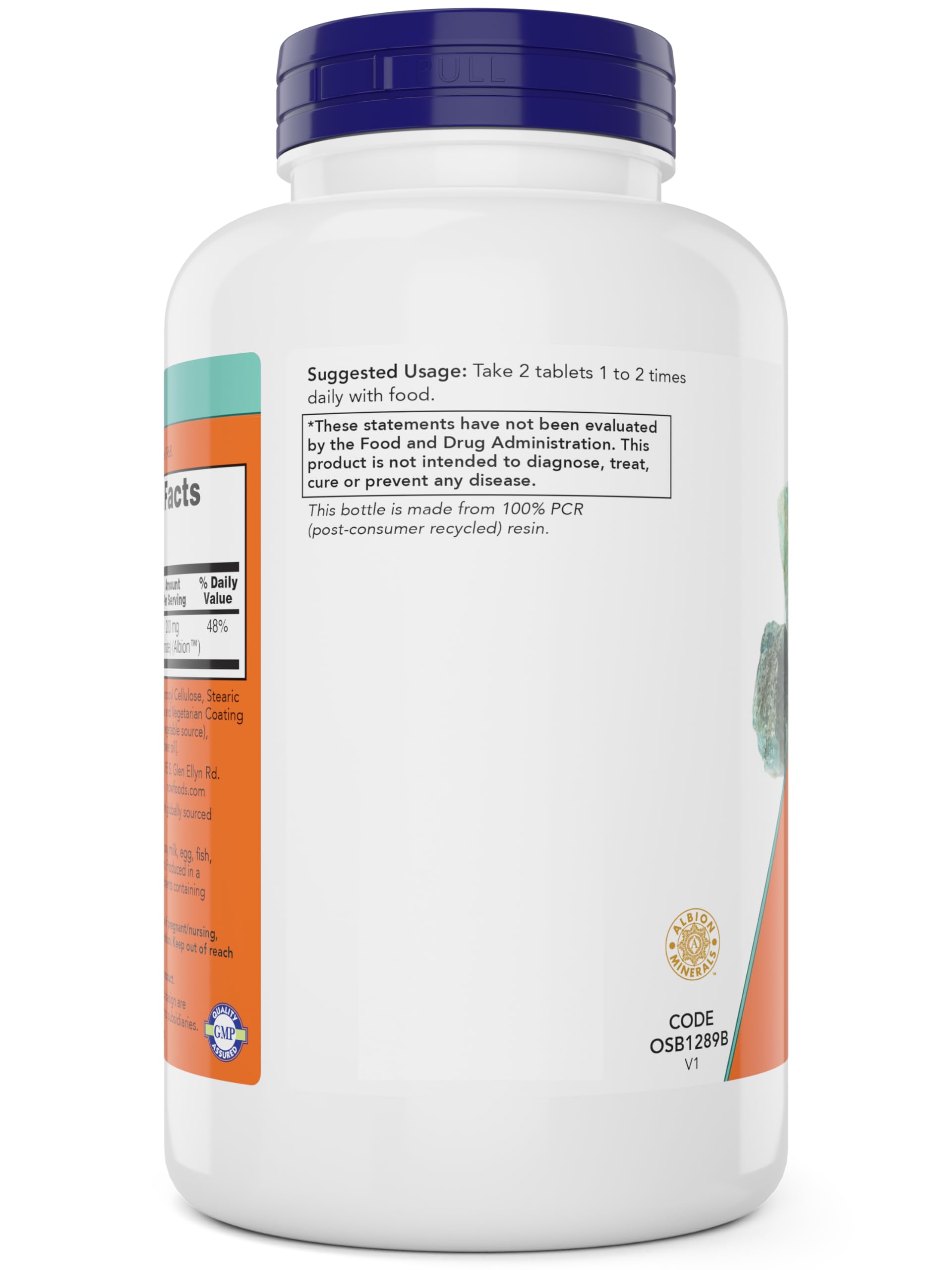 NOW Foods Magnesium Glycinate allergen-free facility—produced in GMP facility.