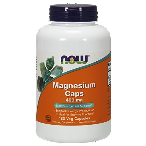NOW Foods Magnesium label detail highlighting ingredients and allergen information