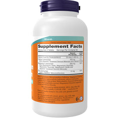 NOW Foods magnesium-calcium-zinc-d3 tablets closeup