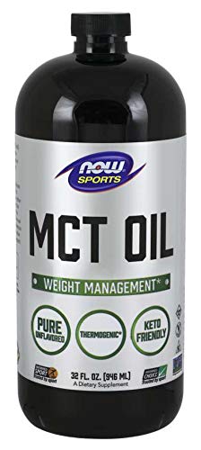 NOW Foods MCT oil used in cooking for smooth texture and absorption.