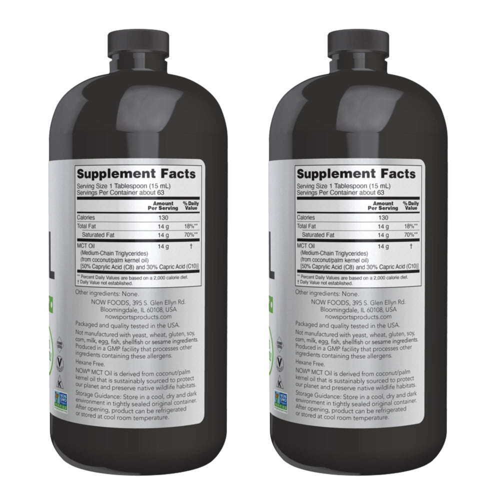 NOW Foods MCT Oil added to a fresh salad dressing for light flavor.